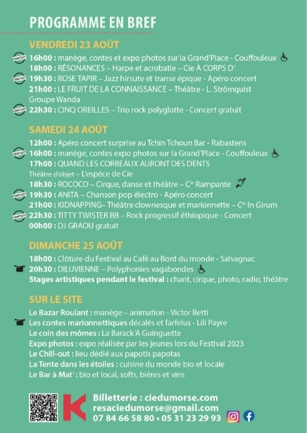 Programme en bref