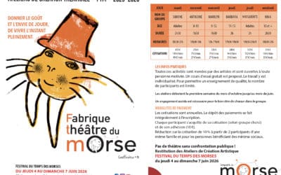 Fabrique Théâtre du Morse 2025-2026